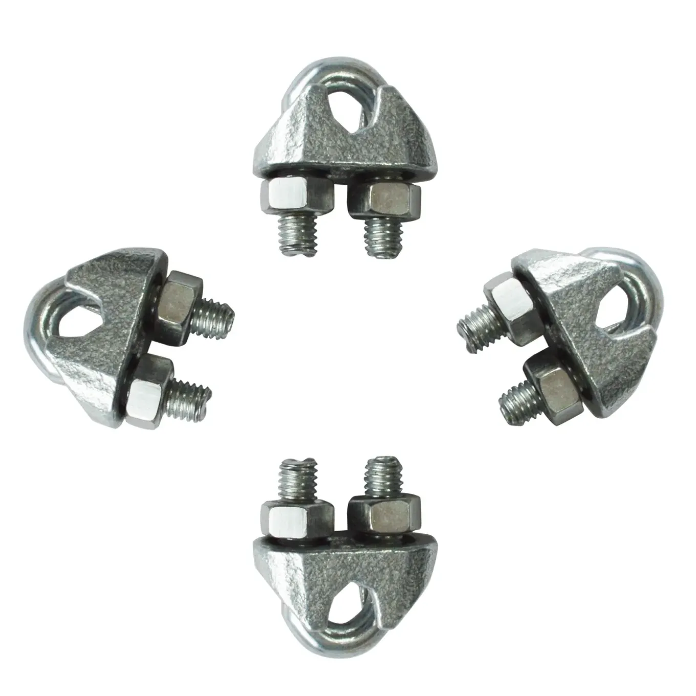 Sencys kabelklem - Gegalvaniseerd - diam. 5mm - 4 stuks