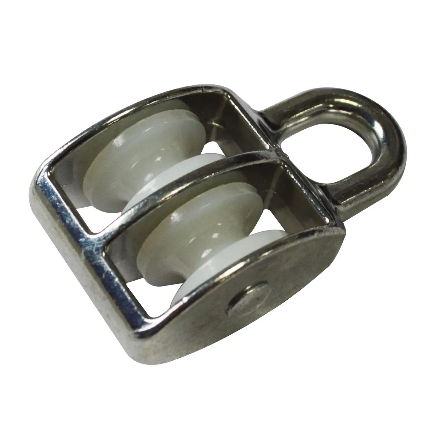 Sencys Katrolblok Dubbel met oog – Gegalvaniseerd staal – 6mm