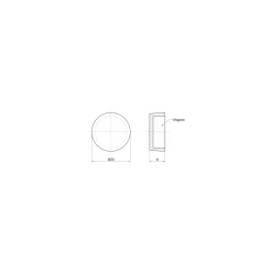 Sencys memomagneet 20mm wit per 5