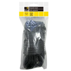 Sencys Multifunctioneel touw - Gevlochten polyamide - Slijtvast - 6mm x 10m - Zwart