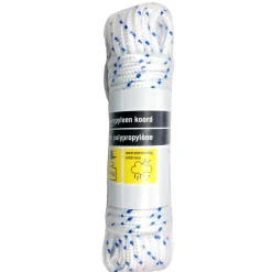 Sencys Multifunctioneel touw - Gevlochten polypropyleen - Weersbestendig - 6mm x 10m - Wit-blauw