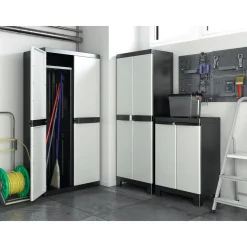 Sencys multifuntionele kast 45x65x182cm Donkergrijs