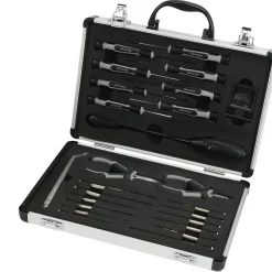 Sencys precisie gereedschapset in aluminium koffer 25-delig