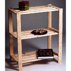 Sencys rek 3 legplank in massief den 94x75x40cm