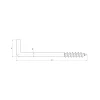 Sencys schroefduim 6x100mm gegalvaniseerd per 3