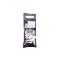 Sencys schroefduim 3x30mm wit per 20