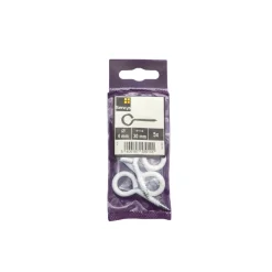Sencys schroefoog 4x30mm wit per 5