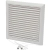 Sencys schuifrooster 25x25cm kunststof wit