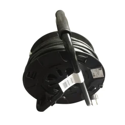Sencys schuko haspel 40m 3G1.0 grijs