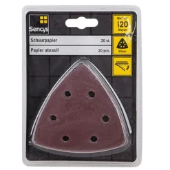 Sencys schuurpapier K120 93mm – 20 stuks