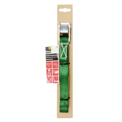Sencys Sjorband zonder ratel Groen met klemsluiting - 5mx25mm - 125kg