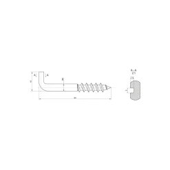 Sencys sleufduim 6x60mm gegalvaniseerd per 5