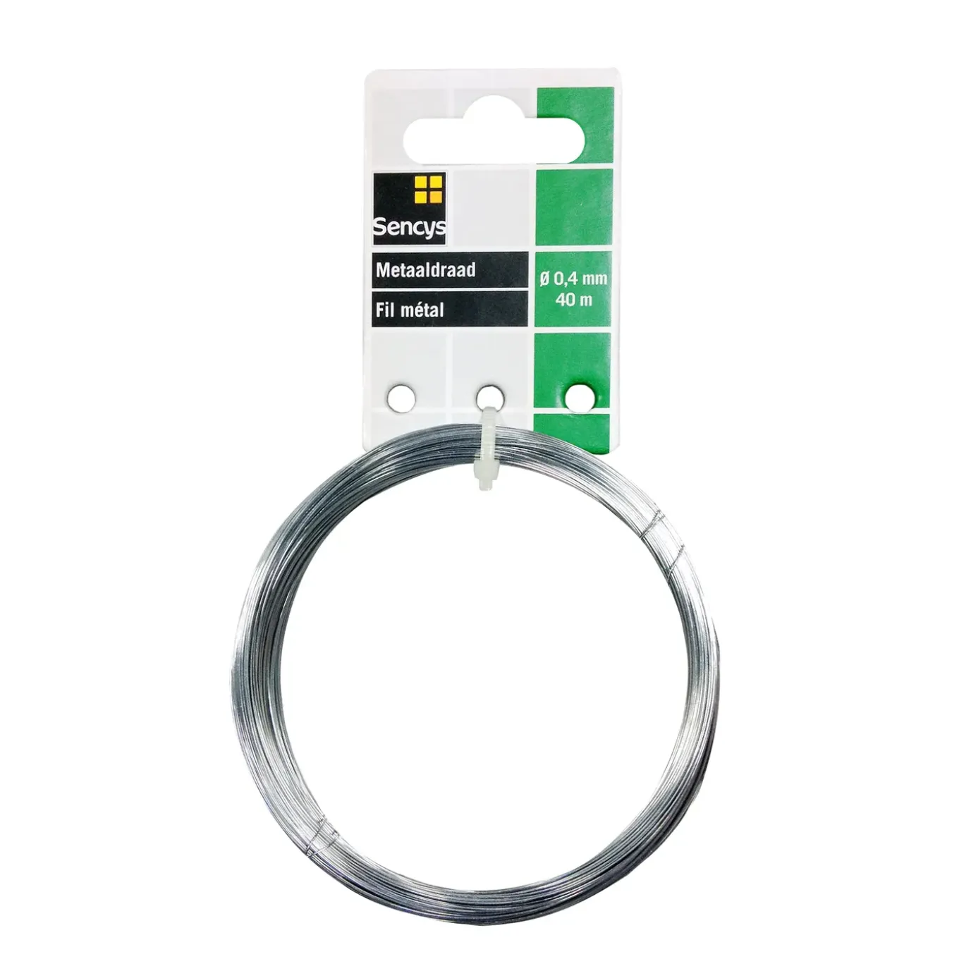Sencys staaldraad gegalvaniseerd 0,4mm 40m