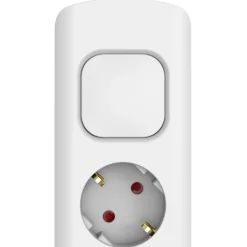 Sencys Stekkerdoos 8-voudig wit 1,5 meter