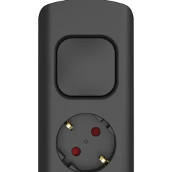 Sencys Stekkerdoos 8-voudig zwart 5 meter