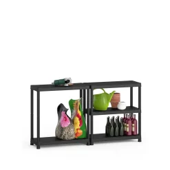 Sencys Stellingkast - Shelf Plus - 182x90x40cm - Draagkracht 55kg - Zwart