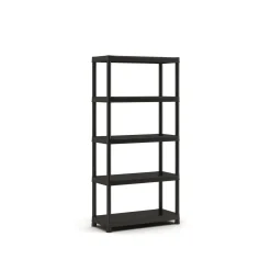 Sencys Stellingkast - Shelf Plus - 182x90x40cm - Draagkracht 55kg - Zwart