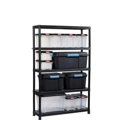 Sencys Stellingkast - 187x120x40cm - Draagkracht 70kg - Zwart