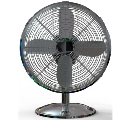 Sencys tafelventilator Ø30cm New Class II 45W chroom