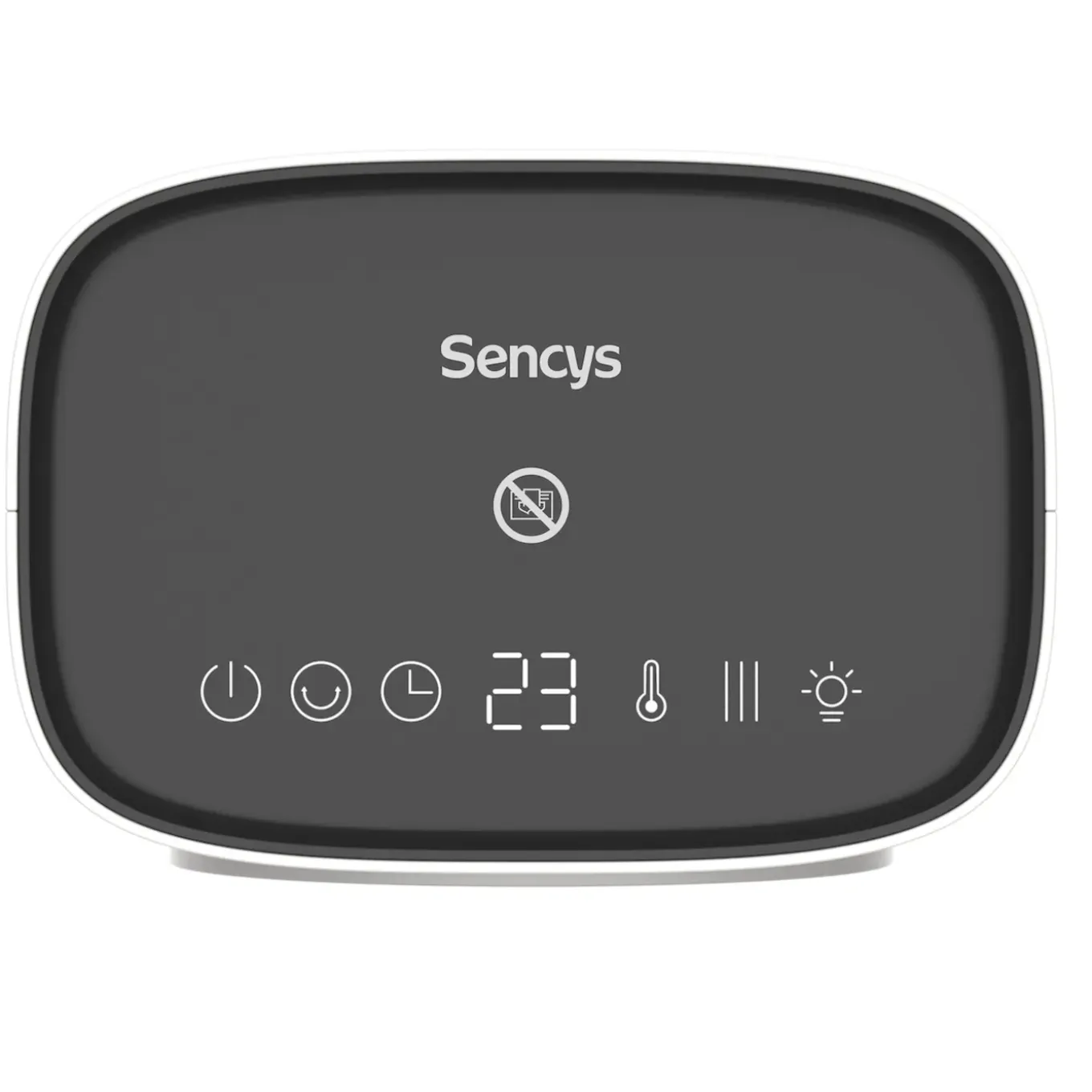 Sencys ventilatorkachel PTC digitaal 1800W wit