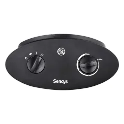 Sencys ventilatorkachel 2000W met oscillatie zwart