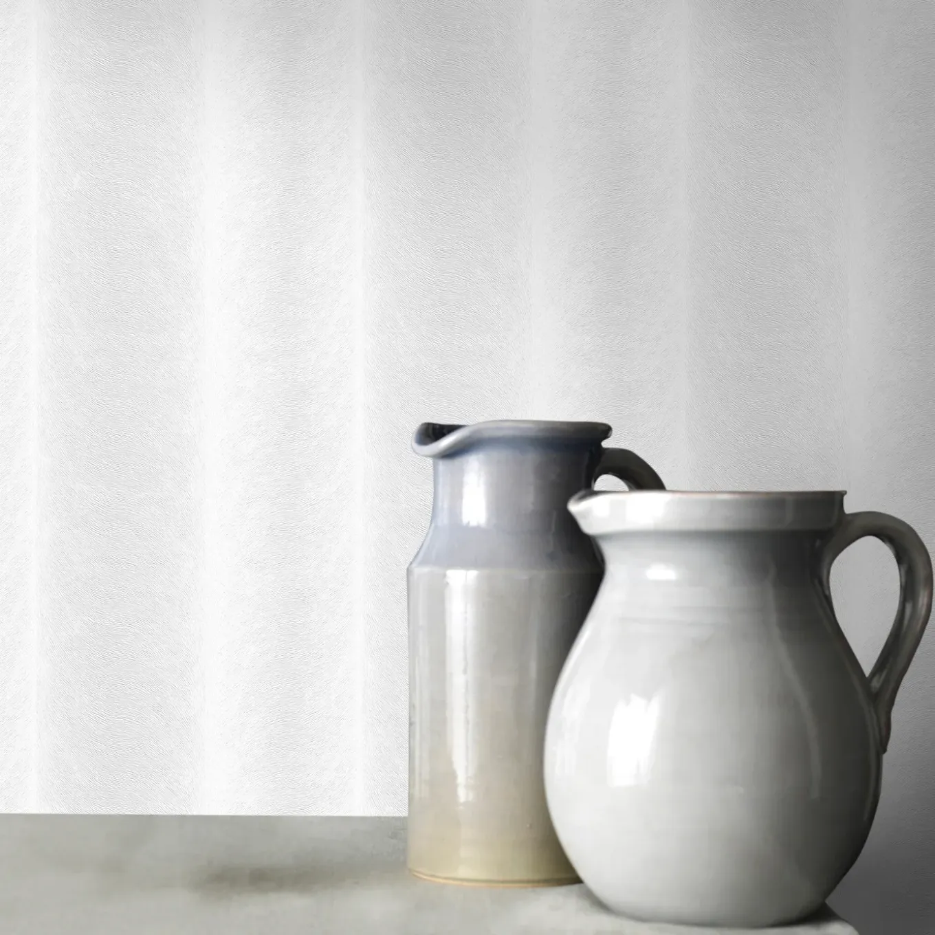 Sencys Vliesbehang Overschilderbaar Skin - Wit - 10,00m x 52cm