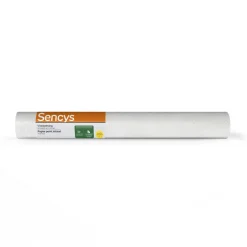 Sencys Vliesbehang Overschilderbaar Woodchip Effect - Wit - 10,05m x 52cm