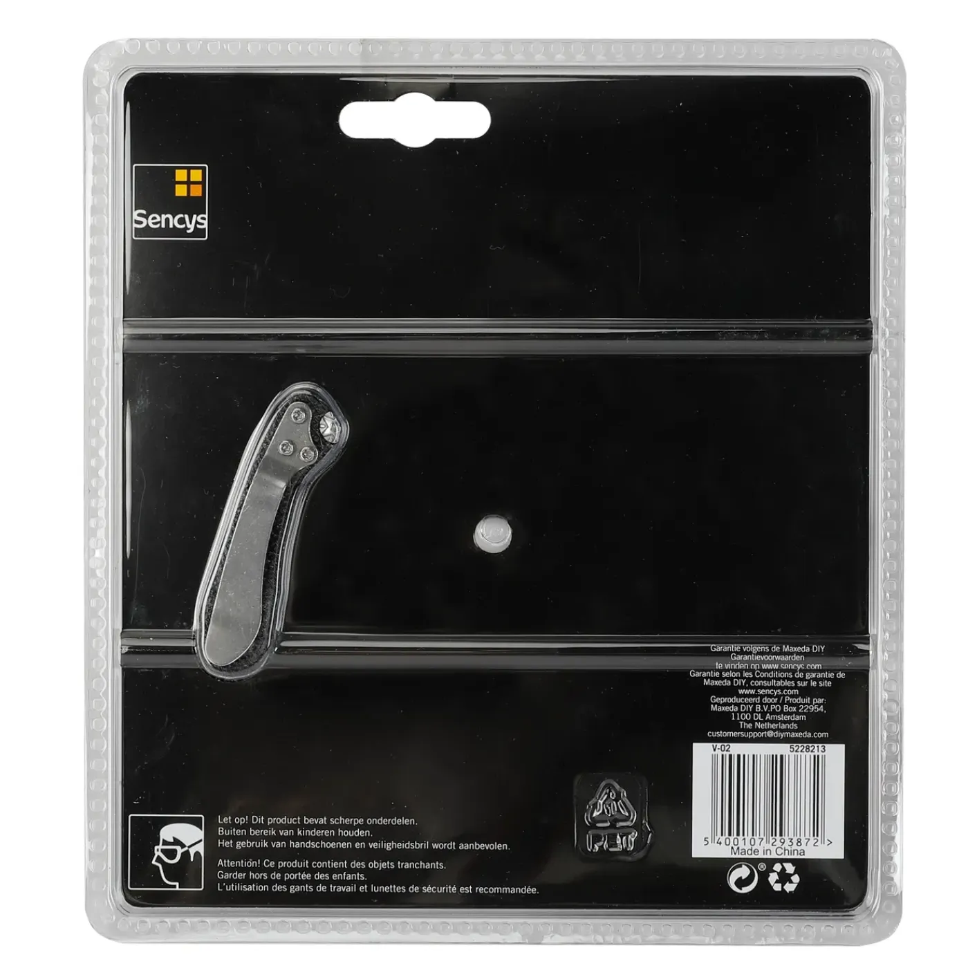 Sencys vouwmes + etui 130mm