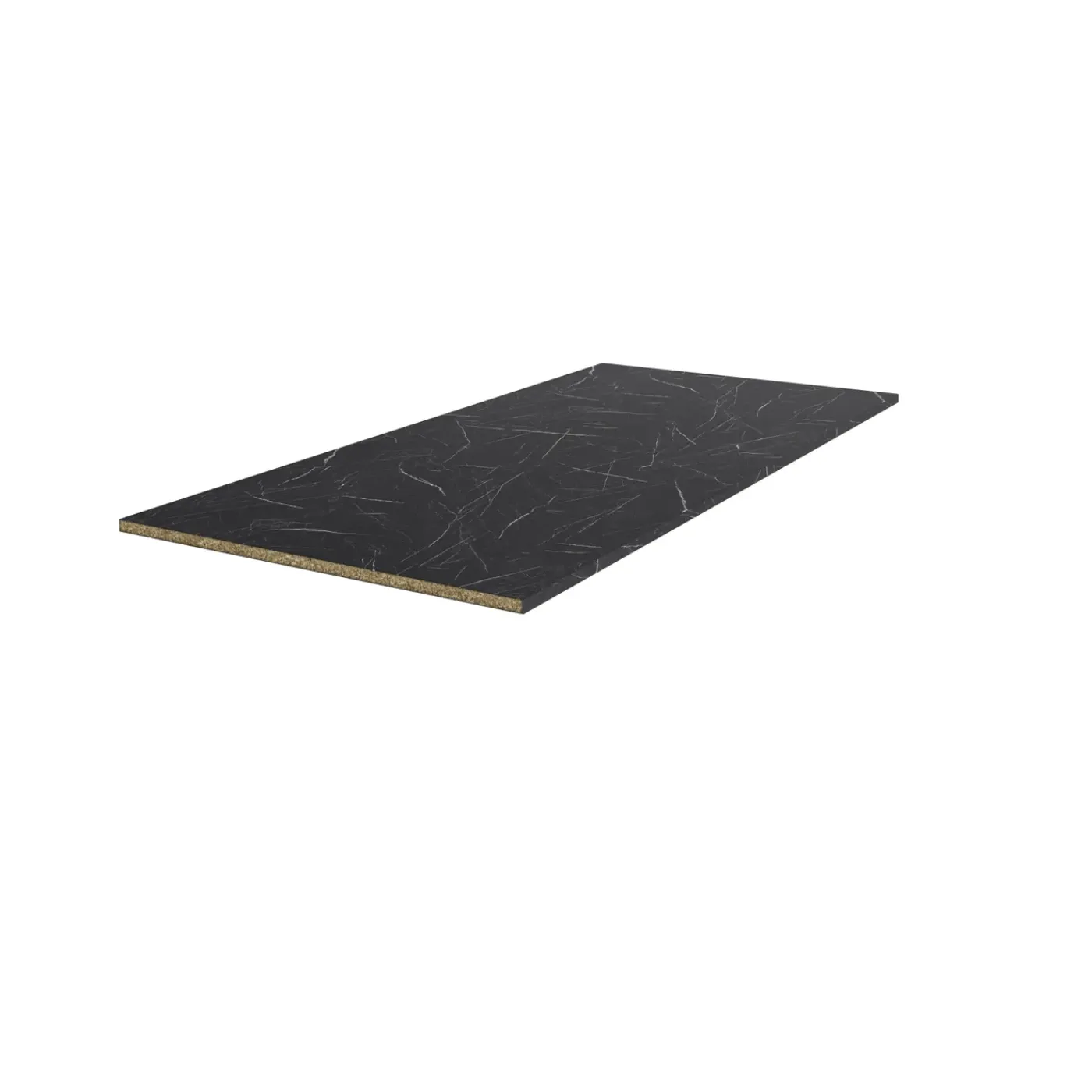 Sencys - Werkblad - Mat - Zwart marmer - 304x64x3,8cm