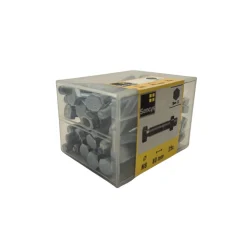 Sencys Zeskantbout met moer - Staal - Gegalvaniseerd - M8x80 mm