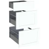 Overig Set van 3 keukenfronten voor een kast met 1 lade + 2 pannenladen Modulo Lisy Wit 40 x72 cm