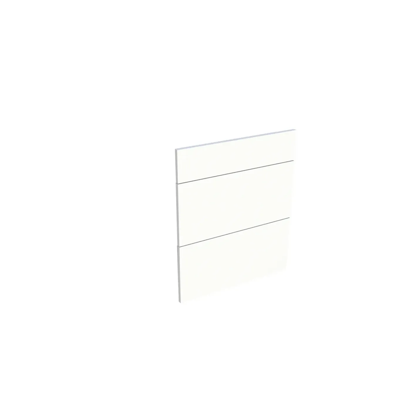 Overig Set van 3 keukenfronten voor een kast met 1 lade + 2 pannenladen Modulo Aby Glanzend Wit 60 x72 cm