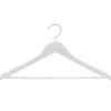 Set van 5 kleerhangers - Wit hout