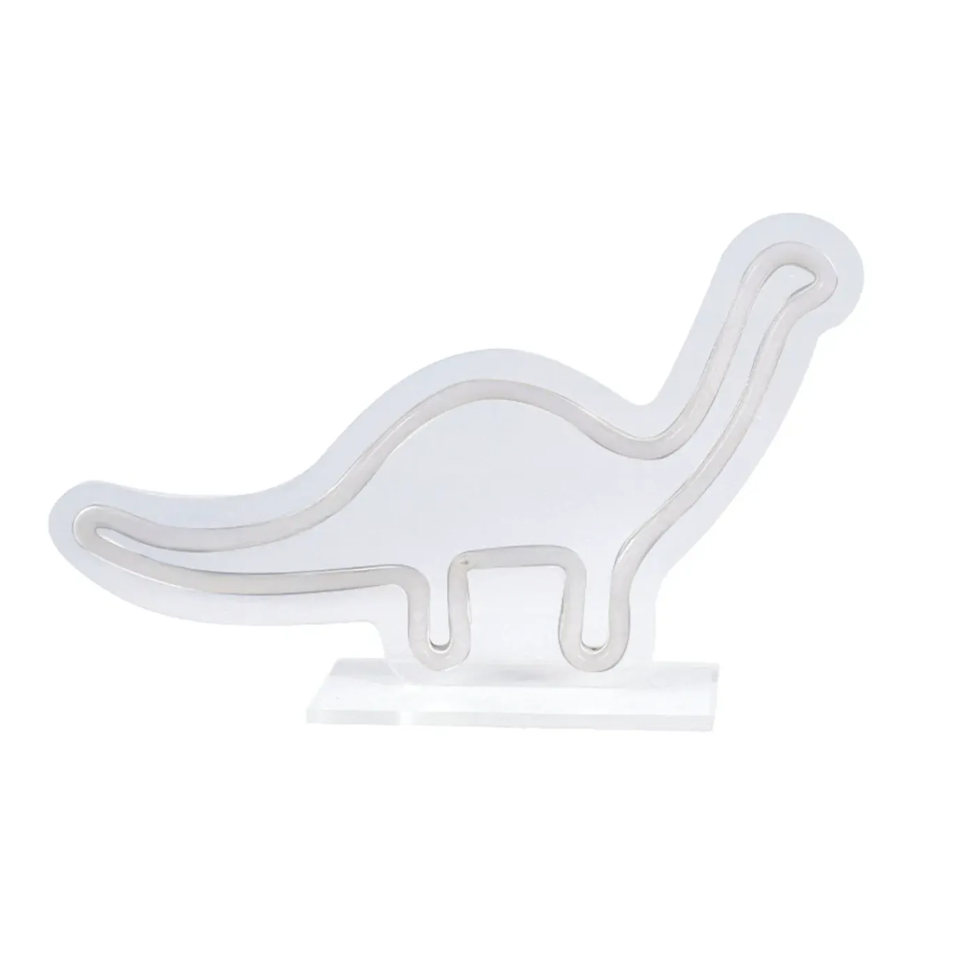 Overig Seynave Neon Lamp Diplodocus - Wit - 30x19cm