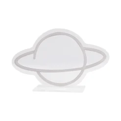 Seynave Neon Lamp Planeet - Wit - 30,5x18cm