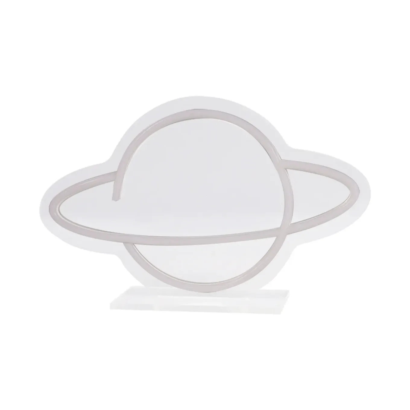 Seynave Neon Lamp Planeet - Wit - 30,5x18cm