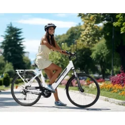Sharp Urban Elektrische Stadsfiets 12.8ah 28 Inch Wit