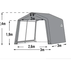 Shelterlogic Opslagtent/gereedschapsschuur 297x305x249 Cm - Sl70333