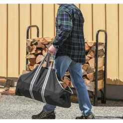 ShelterLogic Polyester Brandhoutzak Beuken | Zwart | 23 Kg