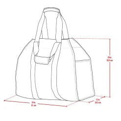 Shelterlogic Polyester Brandhoutzak | Groen | 30 Kg