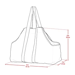 Shelterlogic Polyester Haardhout Zak - Tot 27 Kg - Beige
