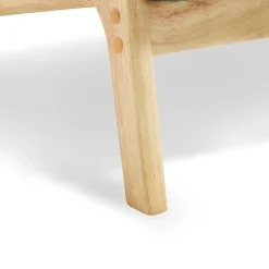 Sicaan Scandinavische Vintage Fauteuil Marie Khaki Corduroy En Hout