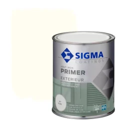Sigma Primer Exterieur Grondverf - Buitenhout - Wit - 750ml
