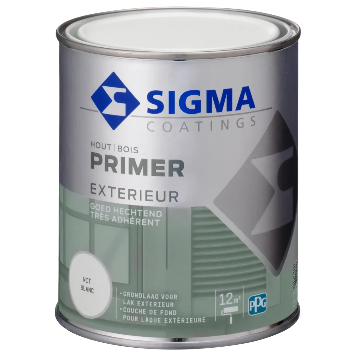 Sigma Primer Exterieur Grondverf - Buitenhout - Wit - 750ml
