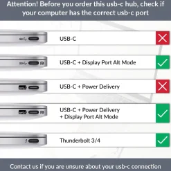 Siltcon Docking Station 13-in-1 - 2x Hdmi 4k - Rj45 - 100w Pd