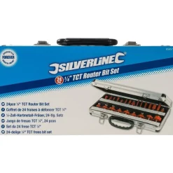 Silverline 24 Delige 1/4" Tct Frees Bit Set