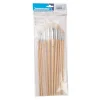 Silverline Penselen Set - Platte, Ronde En Spitse Punten - 12 Delig
