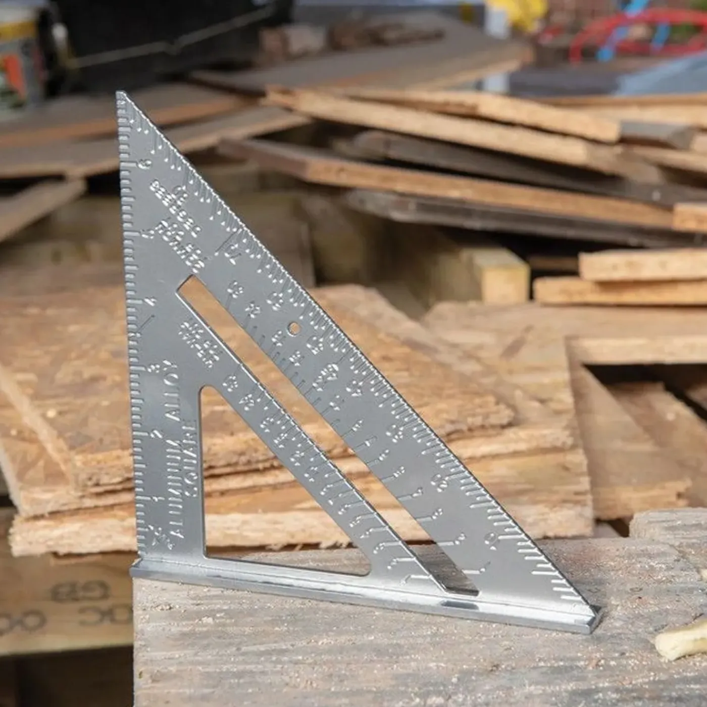 Silverline Timmermansvierkant Van Aluminiumlegering