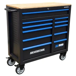 Silverstahl Sv535 Pro 281-delige Stevige Gereedschapswagen Met 11 Laden – Afsluitbaar