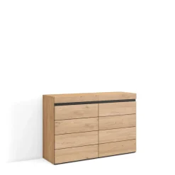 Skraut Home - Ladekast - Commode - 114x35x75 Cm - Eiken